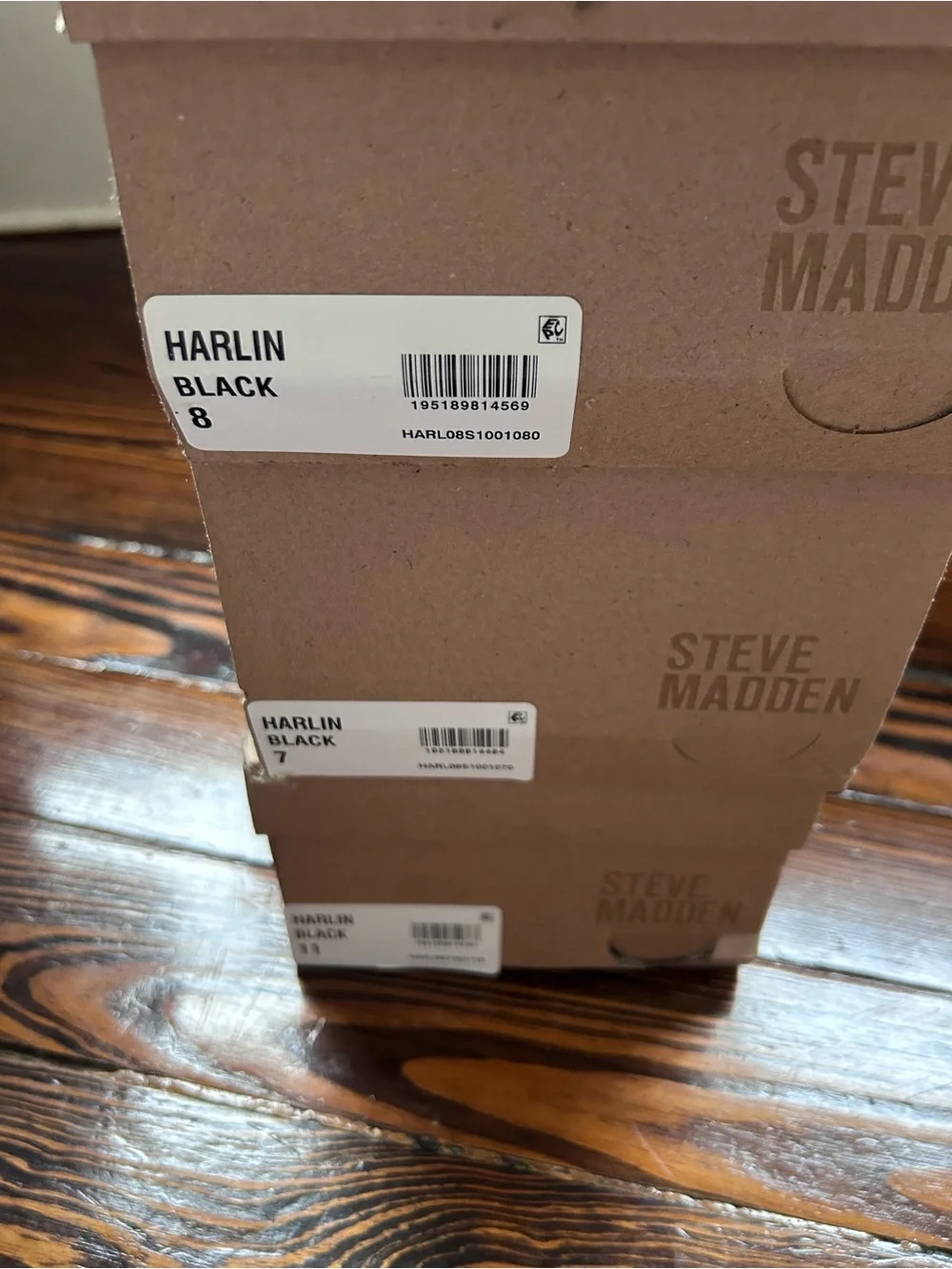 Steve Madden Black Leather Block Heel Mules